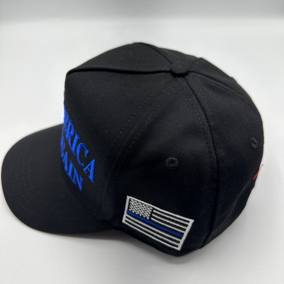 Cali-Fame Trump Make America Great Again Logo Black Trucker Hat Cap One Size - Picture 2 of 8